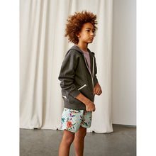 Load image into Gallery viewer, famu hooded sweatshirt in colour plomb / grey from bellerose for kids
