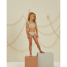 Load image into Gallery viewer, smocked bikini in the colour vintage floral from rylee + cru for toddlers and kids