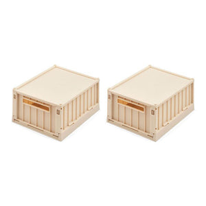 Liewood Weston Small Storage Box With Lid 2 Pack for storage