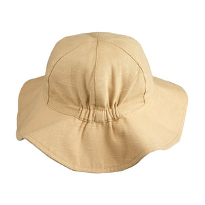 quick drying and breathable organic cotton reversible sun hat with large brim from liewood for babies, toddlers, kids