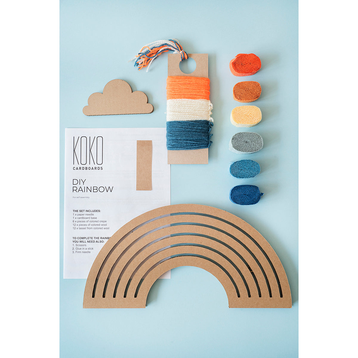 Koko Cardboards DIY Rainbow - Vintage for kids