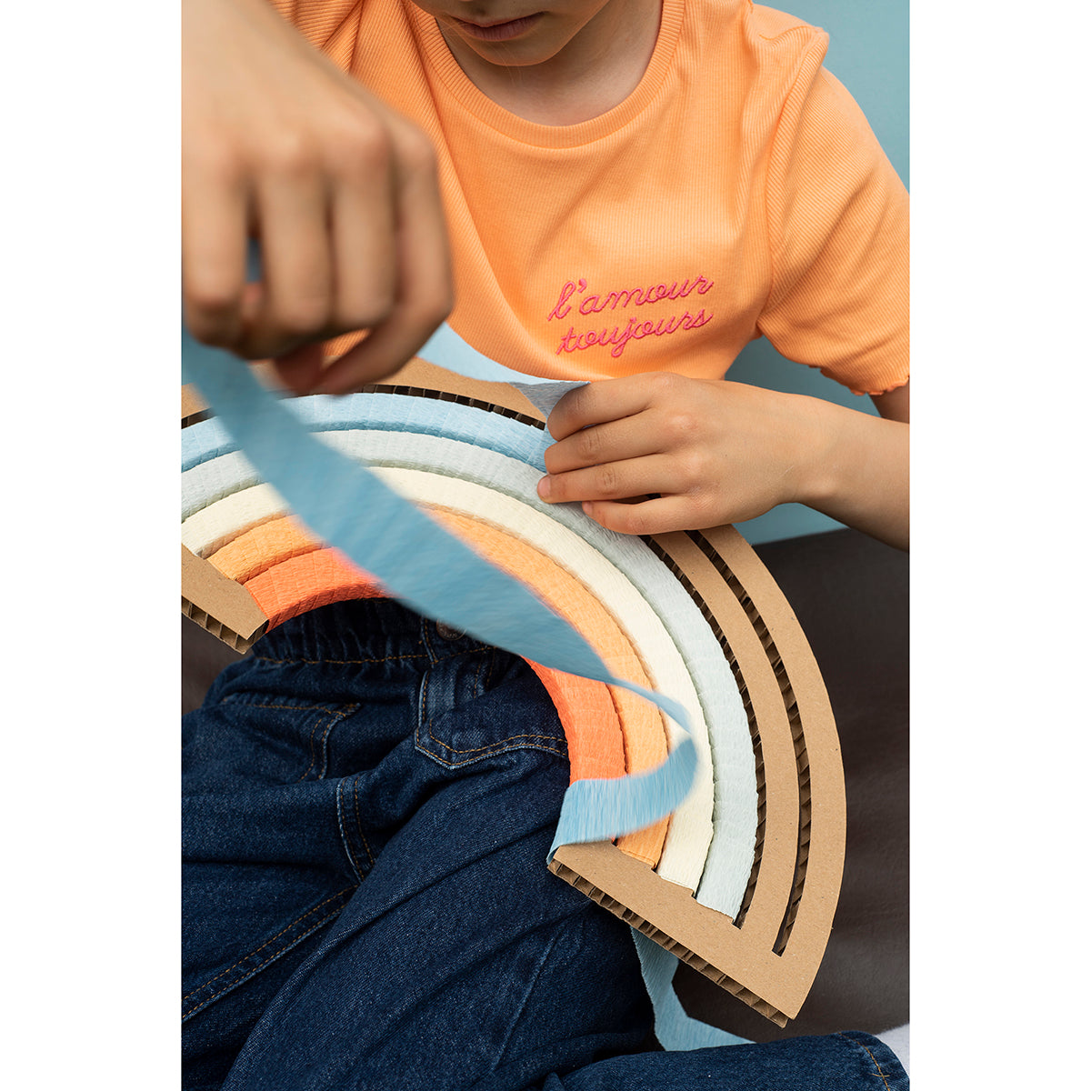 eco friendly cardboard diy rainbow from koko cardboards for kids