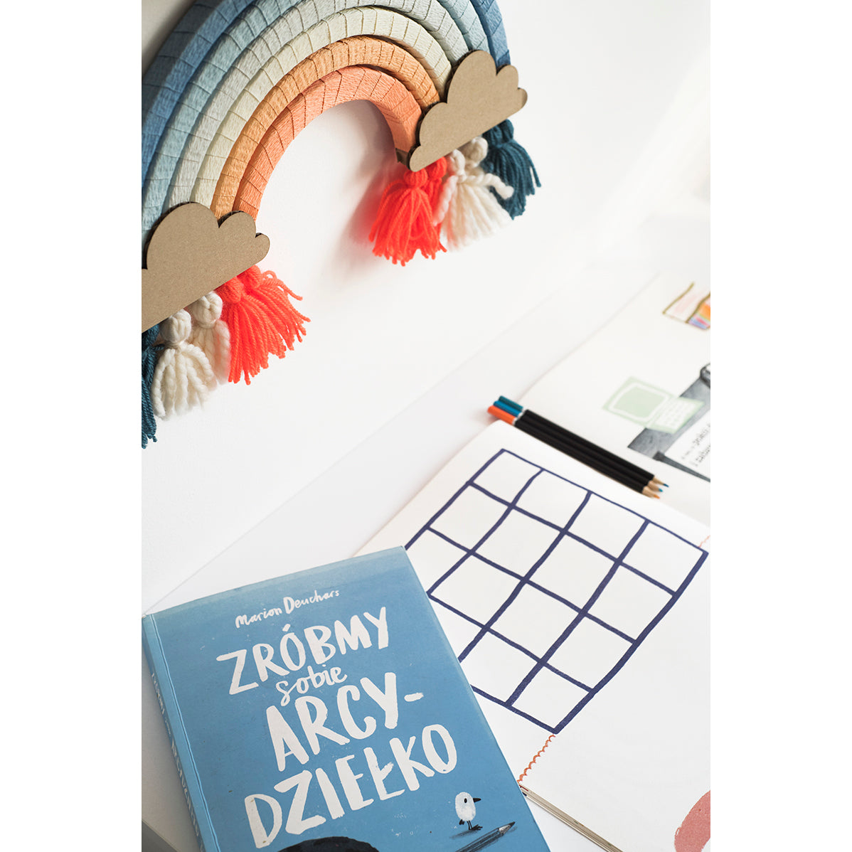 Koko Cardboards DIY Rainbow in colour Vintage for kids