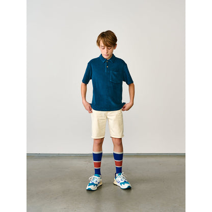 regular cut clim polo in blue from bellerose for teens