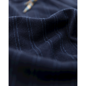 oliver striped trousers in navy blue in a relaxed fit for kids/children and teens/teenagers from ao76