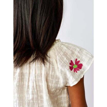 blouse with ruffled details for kids from bellerose