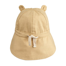 Load image into Gallery viewer, gorm reversible sun hat in organic cotton with cute ears and drawstring to help secure a perfect fit for babies and toddlers from liewood