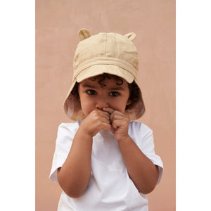 gorm reversible sun hat in breathable, lightweight, quick drying organic cotton and a long neck shade for babies and toddlers from liewood