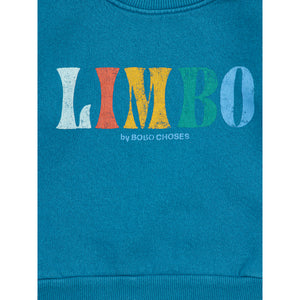 limbo front print on organic cotton sweatshirt made in spain for babies and toddlers from bobo choses