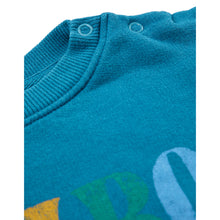 Load image into Gallery viewer, long sleeved limbo sweatshirt in prussian blue from bobo choses for babies and toddlers