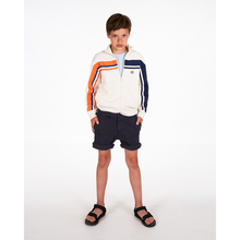 Load image into Gallery viewer, kids and teens bill relaxed shorts in a relaxed fit in the colour washed black with pockets and adjustable waist from ao76