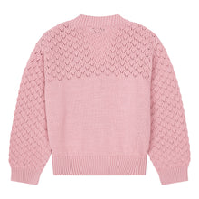 Load image into Gallery viewer, pink/blush cotton cropped cardigan with front buttons for teens from hundred pieces