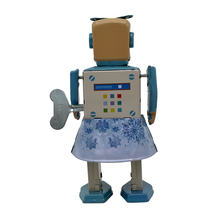 Load image into Gallery viewer, Mr &amp; Mrs Tin Snow Bot for kids/children