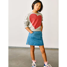Load image into Gallery viewer, classic crew neck sweatshirt in colour heather grey from bellerose for kids