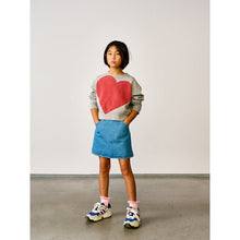 Load image into Gallery viewer, sweatshirt with crimson red heart print on front from bellerose for teens