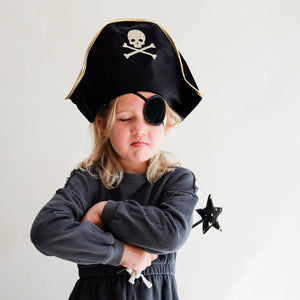 Pirate hat and patch dress up set for halloween from mimi & lula for kids/children