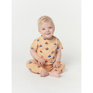Bobo Choses Sail Boat All Over Leggings for toddlers