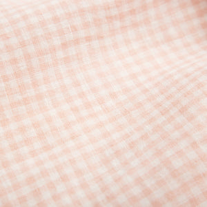 draughts dress Powder Pink Check Linen from nellie quats for kids/children