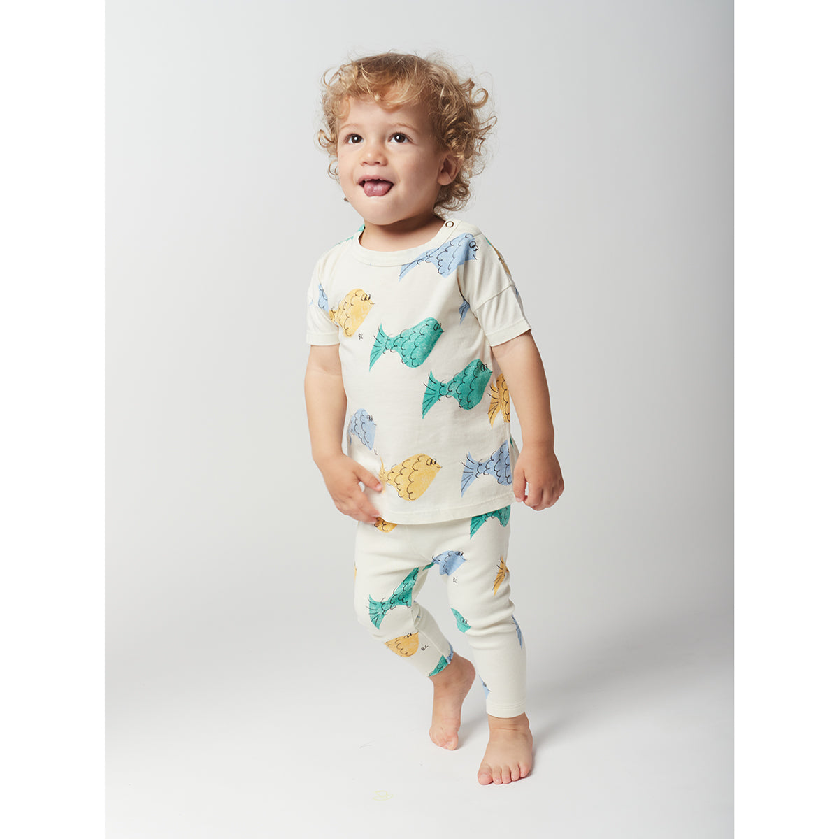 Bobo Choses Multicolour Fish All Over Leggings for toddlers