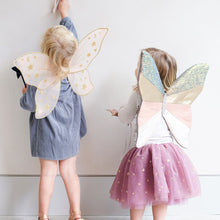 Load image into Gallery viewer, Super Starry Night Pink Wings halloween dress up costume for kids/children and mimi &amp; lula