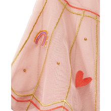 Load image into Gallery viewer, Stych Tulle Heart Embroidered Cape for kids/children