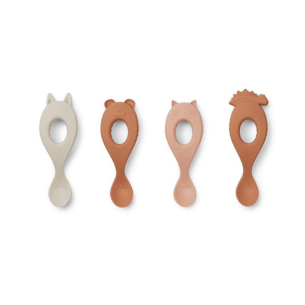 Liewood Liva Silicone Spoon 4-pack