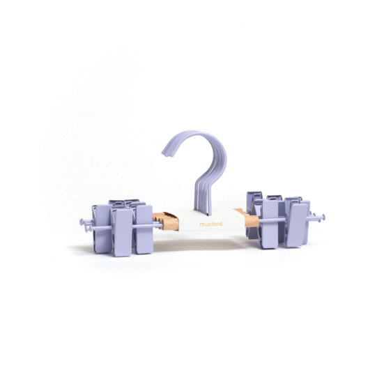 Mustard Made Kids Clip Hanger in Lilac