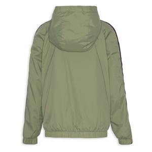 water repellent windbreaker jacket with a hood and full zipper from ao76 for kids and teens