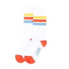Load image into Gallery viewer, white socks with decorative print from hundred pieces for kids