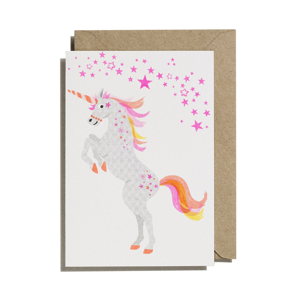 Petra Boase Riso Pets Card - Unicorn