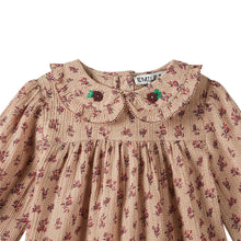 Load image into Gallery viewer, Crepe Cotton Voile Dress with all-over pink flowers print from Emile et Ida for babies and toddlers