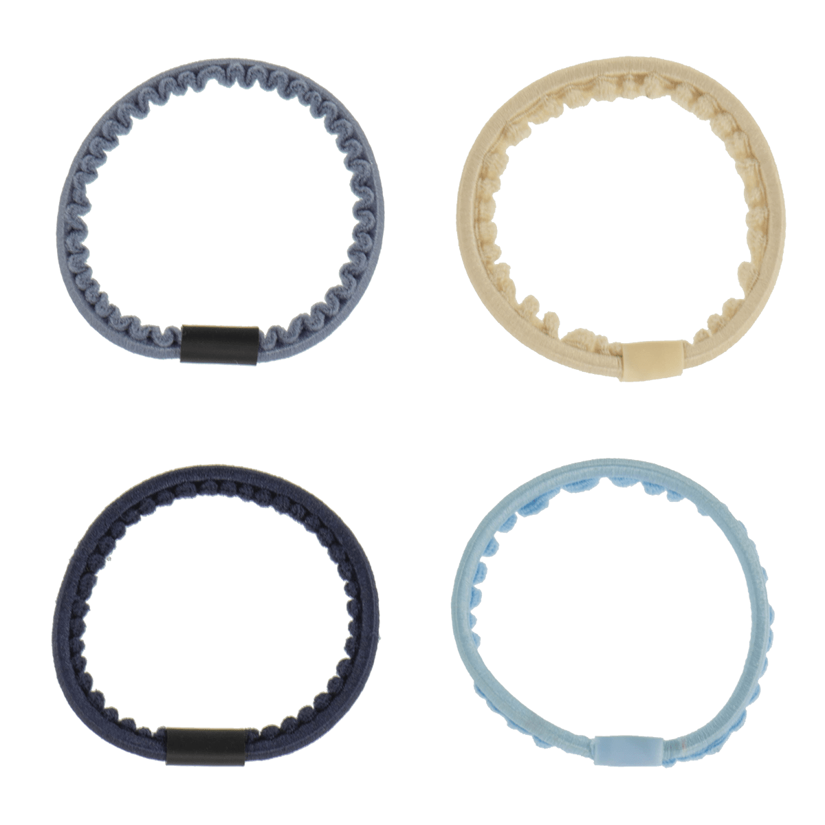 Kknekki thin hair ties 4pcs