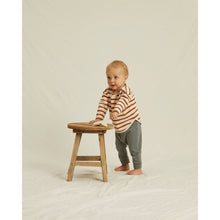 Load image into Gallery viewer, soft and comfortable sub knit trousers in cotton from rylee + cru in the colour sea / blue for newborns, babies and toddlers