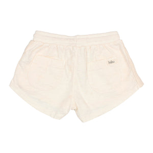Búho Cotton Bands Shorts in talc