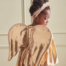 Load image into Gallery viewer, Meri Meri Gold Quilted Angel Wings and headband