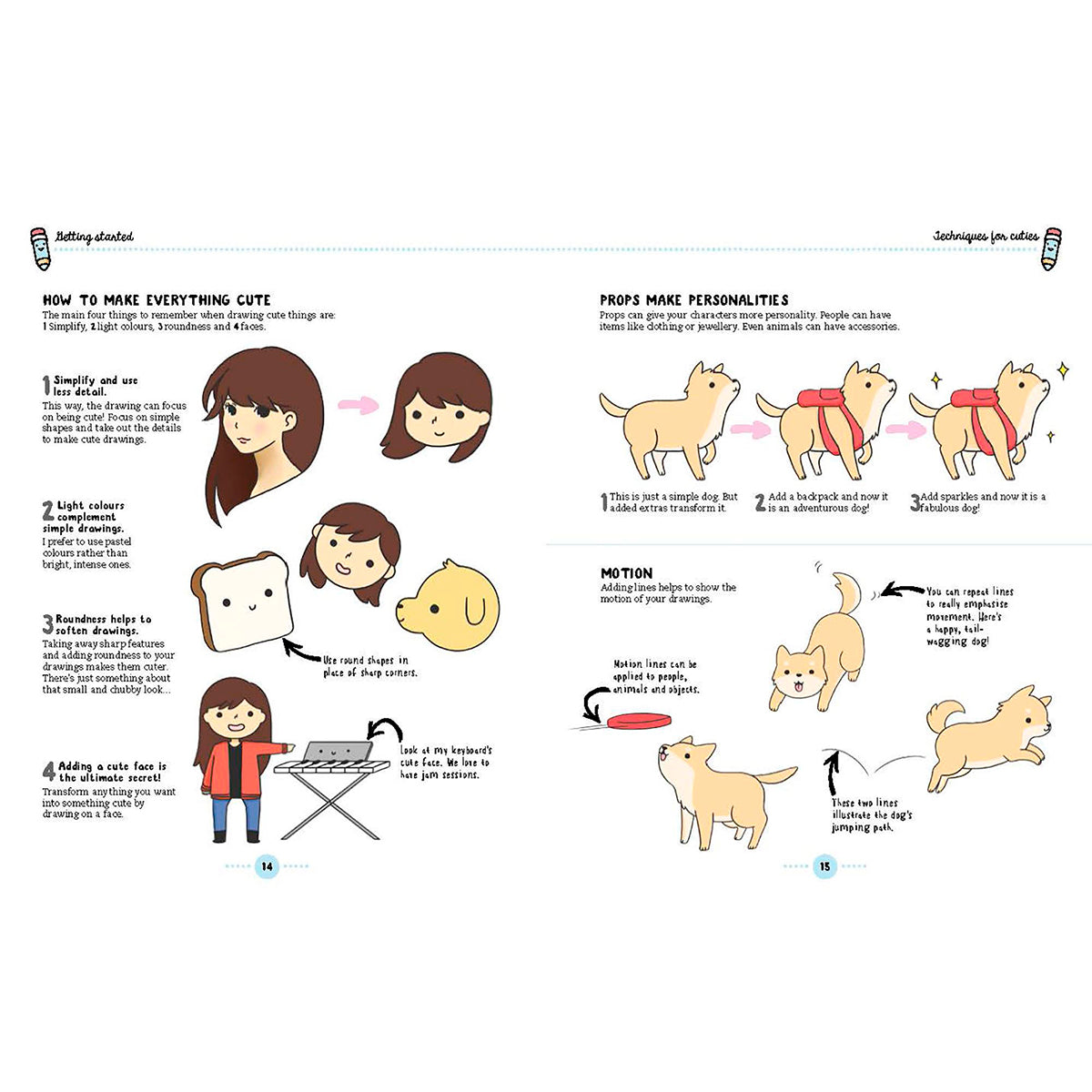 cute kawaii things to draw for kids from bookspeed