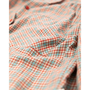 yoko red check shirt in a wide fit for kids/children and teens/teenagers from ao76
