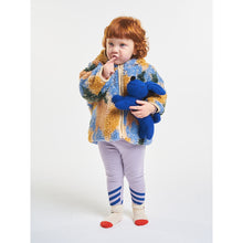 Load image into Gallery viewer, multicoloured Shadows Jacquard Hooded Sheepskin Jacket from bobo choses for babies and toddlers
