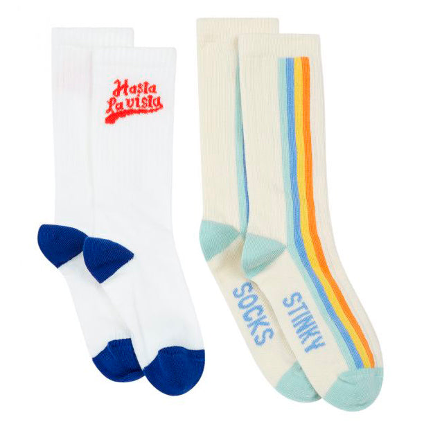 Hundred Pieces 2 Pairs of Socks - Hasta La Vista & Stinky Socks