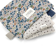 Load image into Gallery viewer, Flower Nappies Pochette in a liberty print from Baby Shower ES