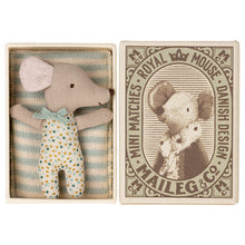 Load image into Gallery viewer, Maileg Sleepy/Wakey Baby Mouse in Matchbox