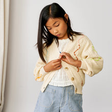 Load image into Gallery viewer, Embroidered cardigan for kids from Bellerose