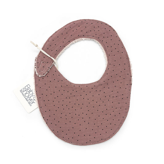 Baby Shower Bib - Pepita Berry