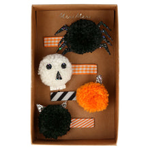 Load image into Gallery viewer, Meri Meri Halloween Pompom Hair Clips for kids/children