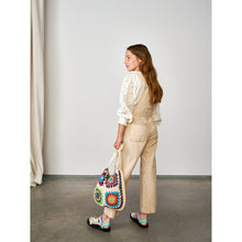 Load image into Gallery viewer, Bootcut overalls with metal fastenings in pink from Bellerose Kids