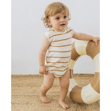 Load image into Gallery viewer, terry cloth romper with crotch snap fastening for babies from búho
