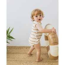 Load image into Gallery viewer, terry cloth romper made in portugal with cotton from búho for babies