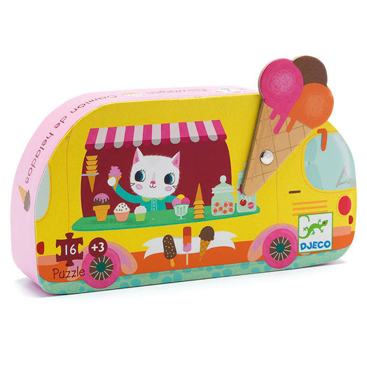 Djeco Silhouette Puzzle Ice Cream Truck