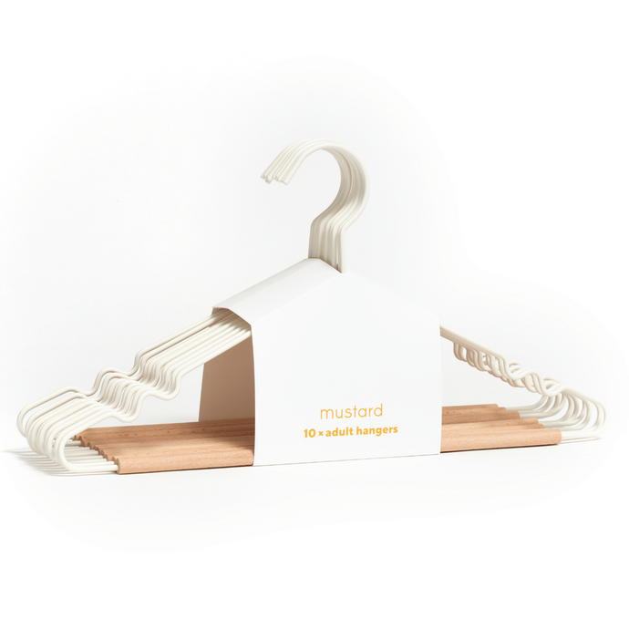 Mustard Made Adult Top Hanger in White