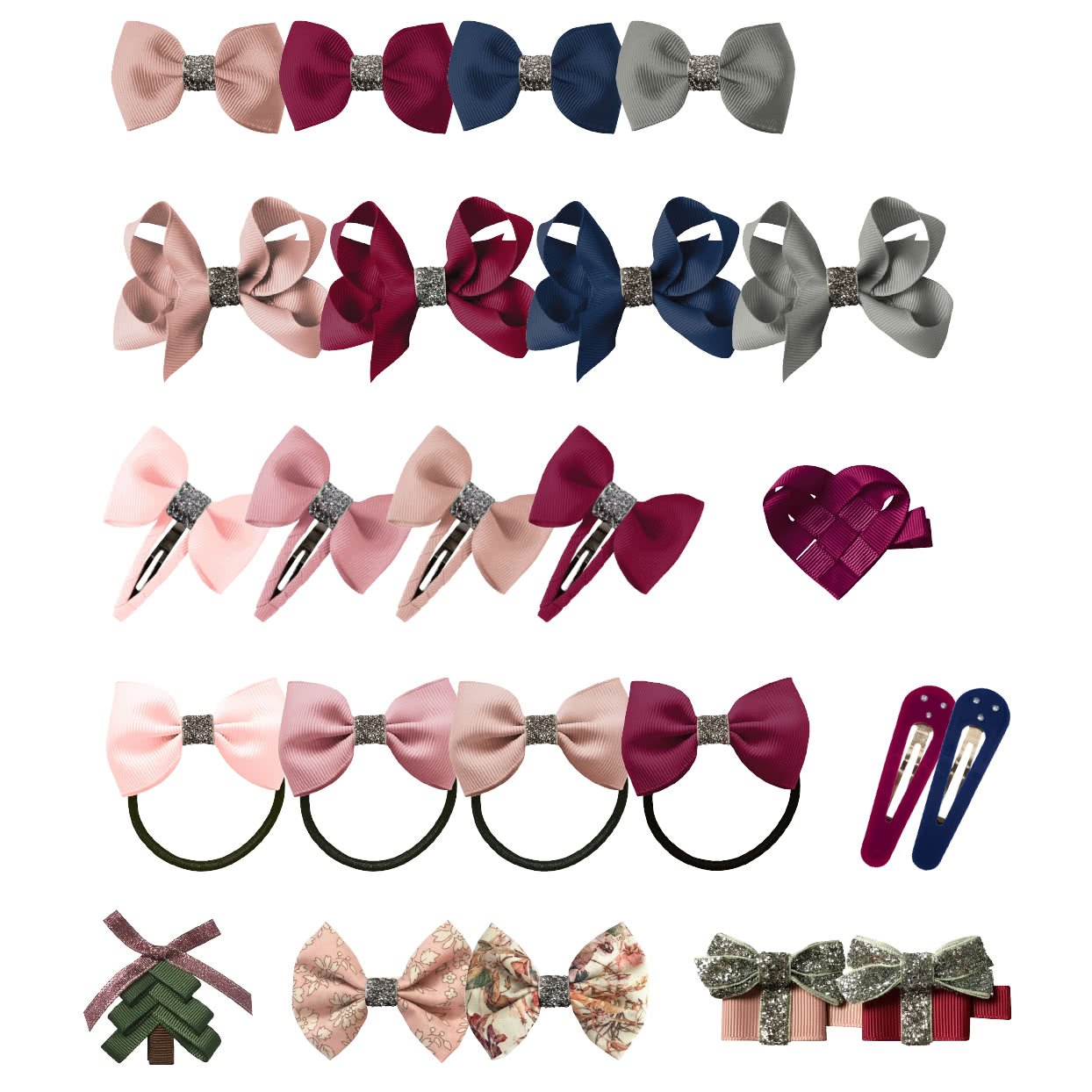 Milledeux Advent Calendar with 24 hair accessories for children 